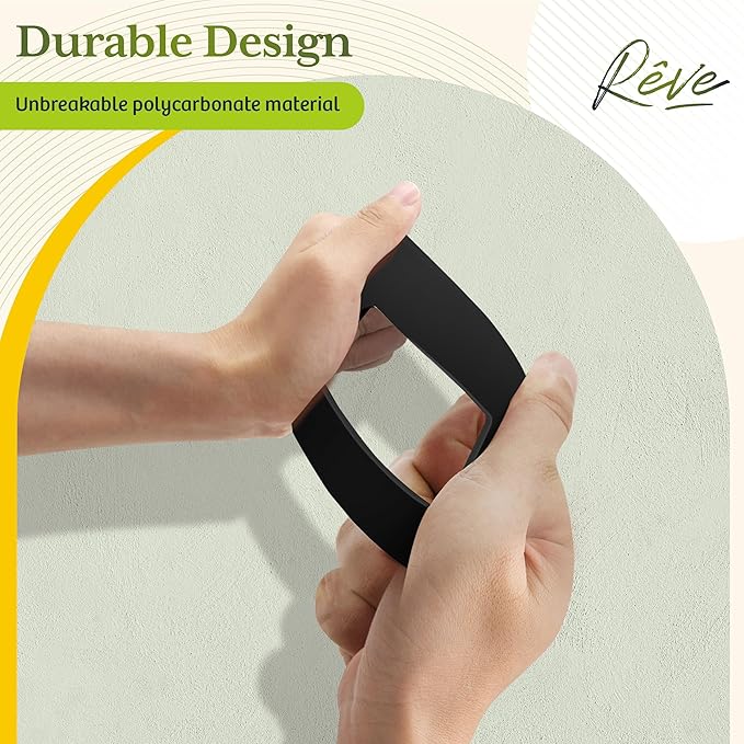 TG Screwless Decorator Wall Plates Child Safe Outlet Covers, Size 1-Gang 4.50" H x 2.75” L, Unbreakable Polycarbonate Thermoplastic, UL Listed, Glossy, Black (1 Pack)