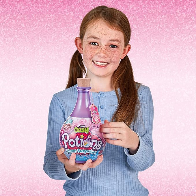 Oosh Potions Slime Surprise (Purple) by ZURU DIY Slime Kit with Sparkles, Beads, Glittler, Stress Relief, Party Favors, Magical Fluffy Putty Slime for Kids and Girls Ages 6+
