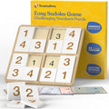 Keeping Busy Wooden Sudoku Game with Templates | Dementia Activities for Seniors | Dementia Products for Elderly | Alzheimers Products for Elderly Gifts Memory Games for Seniors Alzheimers Activities