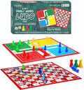 Ankit Toys & Games Ludo & Snakes and Ladders Board Game Set Classic 2in1 Family Fun for Kids and Adults (Standard Edition)