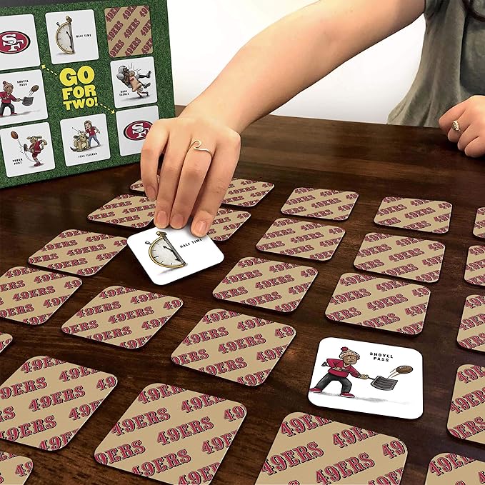 YouTheFan NFL Officially-Licensed Memory Match Game - Humorous, Team-Specific, Original Hand-Drawn Artwork, Fun for The Whole Family, for Fans Young and Old