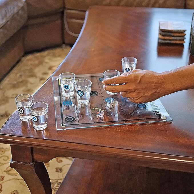 Shooters & Ladders Drinking Game - Fairly Odd Novelties - Fun Shot Glasses Party Game Gift Set