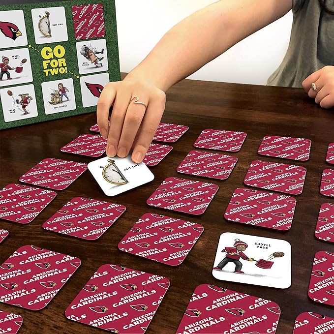 YouTheFan NFL Officially-Licensed Memory Match Game - Humorous, Team-Specific, Original Hand-Drawn Artwork, Fun for The Whole Family, for Fans Young and Old