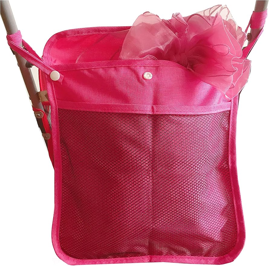 Baby Stroller Organizer Carmine Red Toddle Umbrella Stroller Organizer for Bottle Nappy Storage, Detachable Straps easy hang on strollers (Carmine Red)