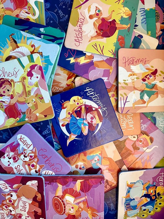 Mythology Match: an Educational Memory Matching Game, Made in The USA for Ages 3+ (24 Pairs, 48 Tiles)