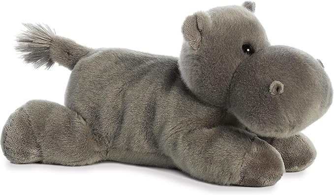 Aurora® Adorable Flopsie™ Howie Hippo™ Stuffed Animal - Used to Create Imaginative Play Adventures - Perfect for Birthdays, Kids and Adults, All Ages - Gray 12 Inches