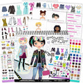 Fashion Angels Designer Kit for Girls, Fashion Activity Sticker Book with 700+ Stickers, Road Trip Essentials, Ideal for Kids Ages 6+