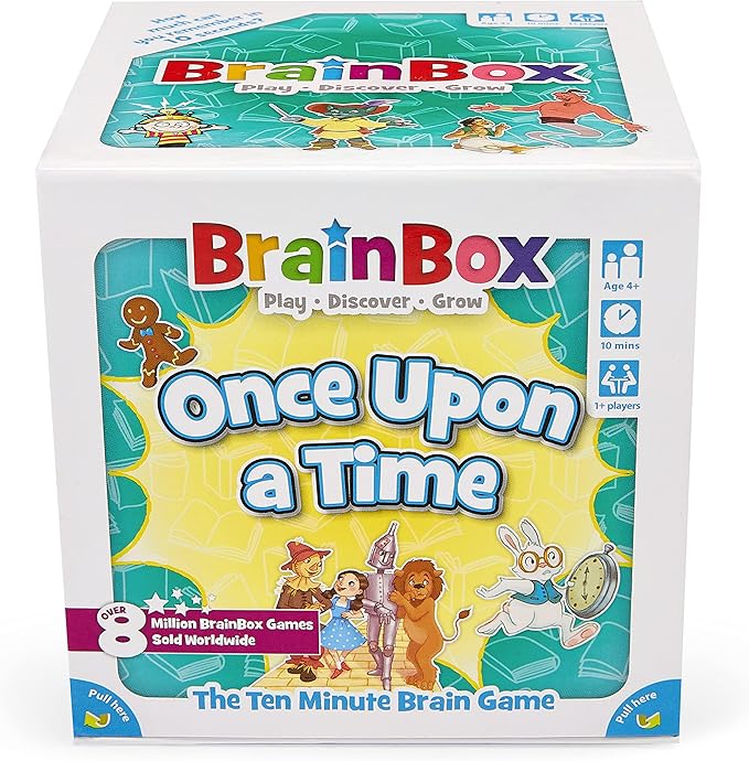 BrainBox BrainBox Once Upon a Time Card Game - Memory & Observation Game, Family-Friendly Fairy Tale Trivia Game for Kids & Adults, Ages 8+, 1+ Players, 10 Minute Playtime, Made by Green Board Games