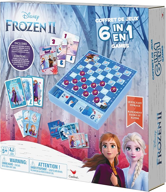 Disney Frozen 2 6-in-1 Game House for Kids and Families