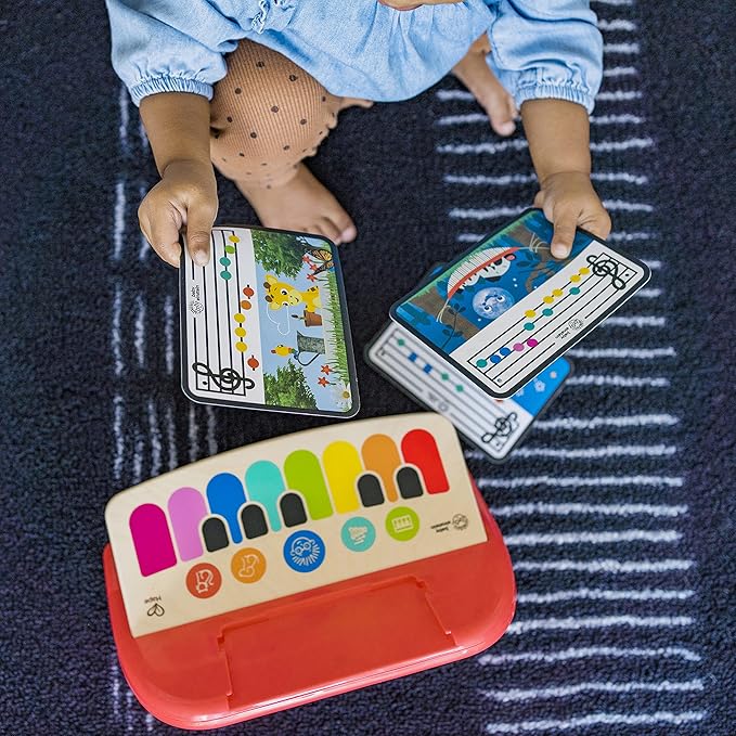 Baby Einstein Cal’s First Melodies Magic Touch Wooden Piano Musical Baby Toy, Ages 6 Months +